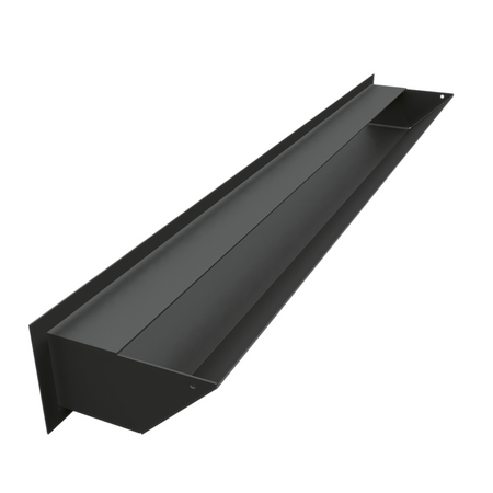 Kratki Lüftungsgitter 45S | 90x800x126,5 mm | schwarz