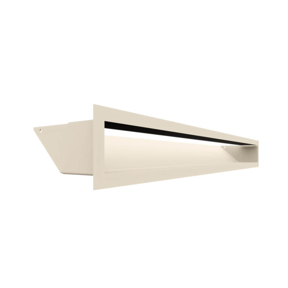 Kratki Lüftungsgitter 45S | 90x800x126,5 mm | creme