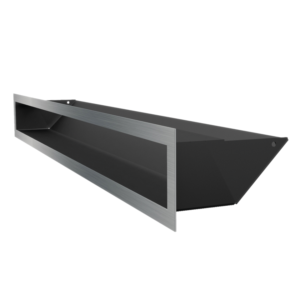 Kratki Lüftungsgitter 45S | 90x800x126,5 mm | geschliffen 