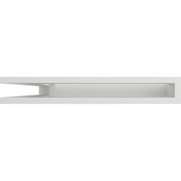 Kratki Eckluftleiste links | 600x400mm Winkel x 60mm | weiß