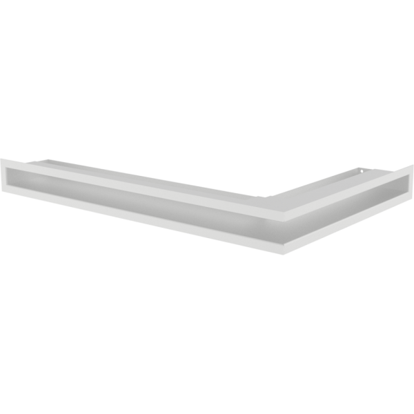Kratki Eckluftleiste links | 600x400mm Winkel x 60mm | weiß
