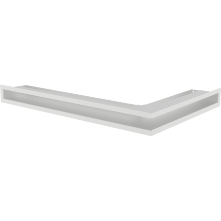 Kratki Eckluftleiste links | 600x400mm Winkel x 60mm | weiß