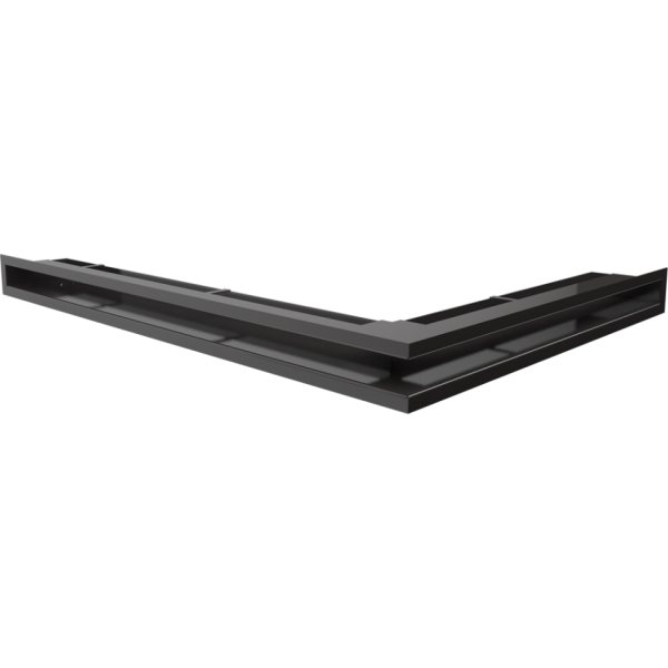 Kratki Eckluftleiste links | 547x766mm Winkel x 60mm | schwarz