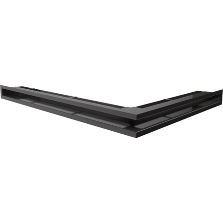 Kratki Eckluftleiste links | 547x766mm Winkel x 60mm | schwarz