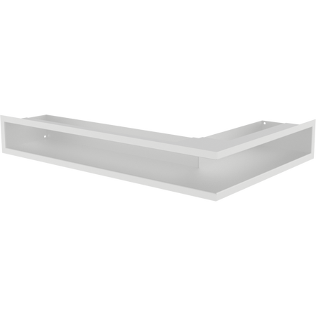 Kratki Eckluftleiste links | 600x400mm Winkel x 90mm | weiß