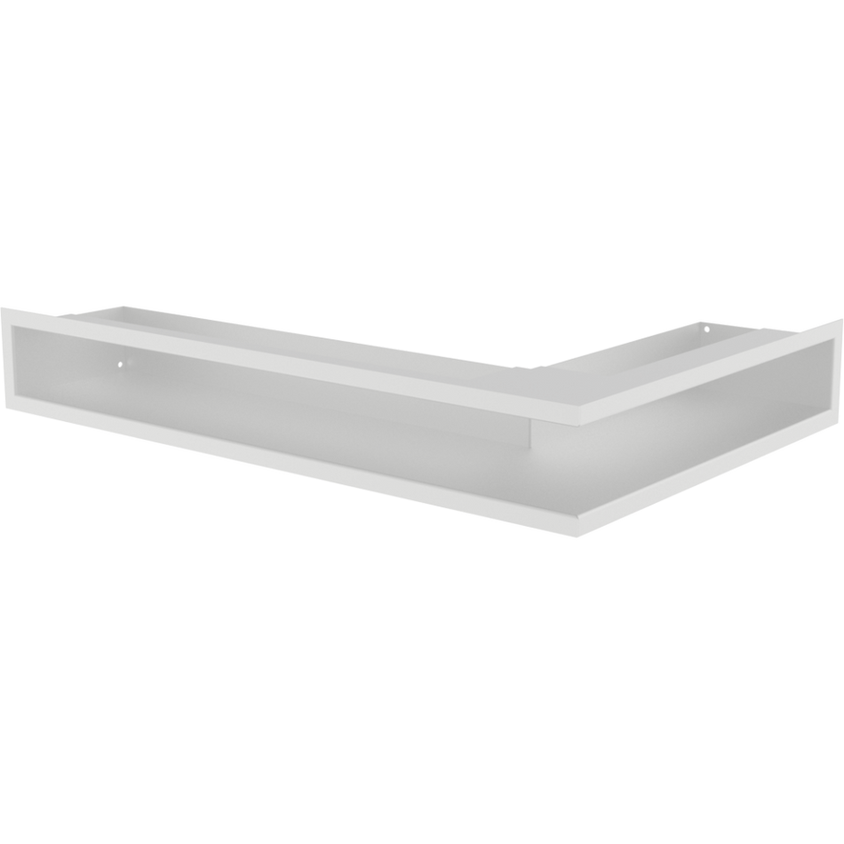 Kratki Eckluftleiste links | 600x400mm Winkel x 90mm | weiß