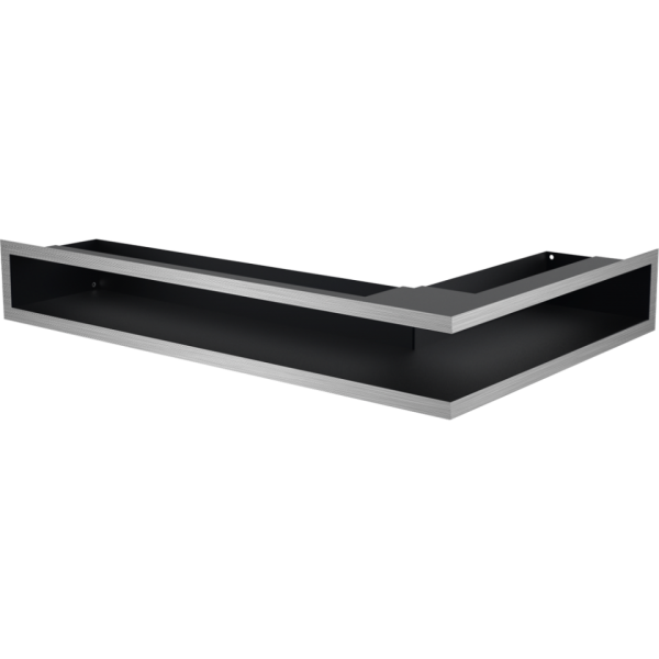 Kratki Eckluftleiste links | 600x400mm Winkel x 126,5mm | geschliffen
