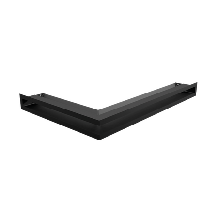 Kratki Eckluftleiste 45S rechts | 400x600 mm Winkel x 60 mm | schwarz
