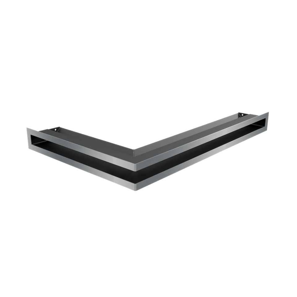 Kratki Eckluftleiste 45S rechts | 400x600 mm Winkel x 60 mm | graphit