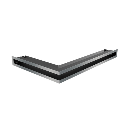 Kratki Eckluftleiste 45S rechts | 400x600 mm Winkel x 60 mm | graphit