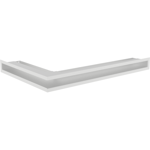 Kratki Eckluftleiste rechts | 600x400mm Winkel x 60mm | weiß