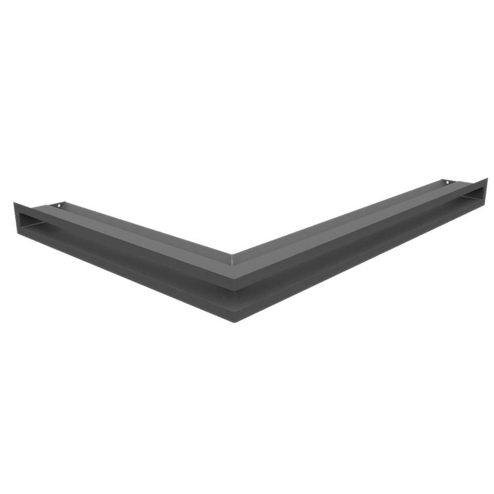 Kratki Eckluftleiste 45S rechts | 547x766 mm Winkel x 60 mm | graphit