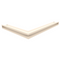 Kratki Eckluftleiste 45S rechts | 547x766 mm Winkel x 60 mm | creme