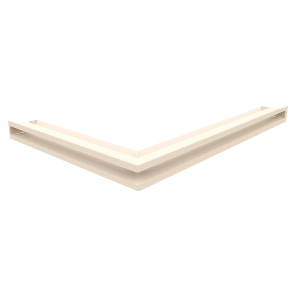 Kratki Eckluftleiste 45S rechts | 547x766 mm Winkel x 60 mm | creme