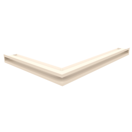 Kratki Eckluftleiste 45S rechts | 547x766 mm Winkel x 60 mm | creme