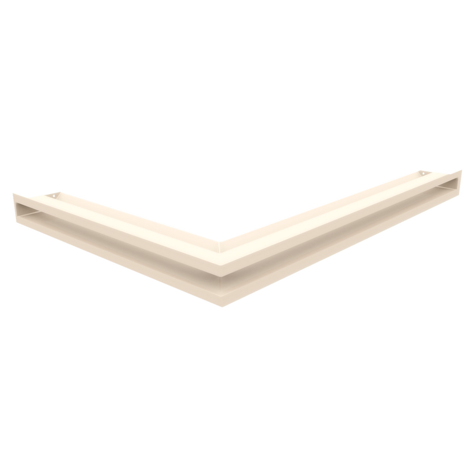 Kratki Eckluftleiste 45S rechts | 547x766 mm Winkel x 60 mm | creme