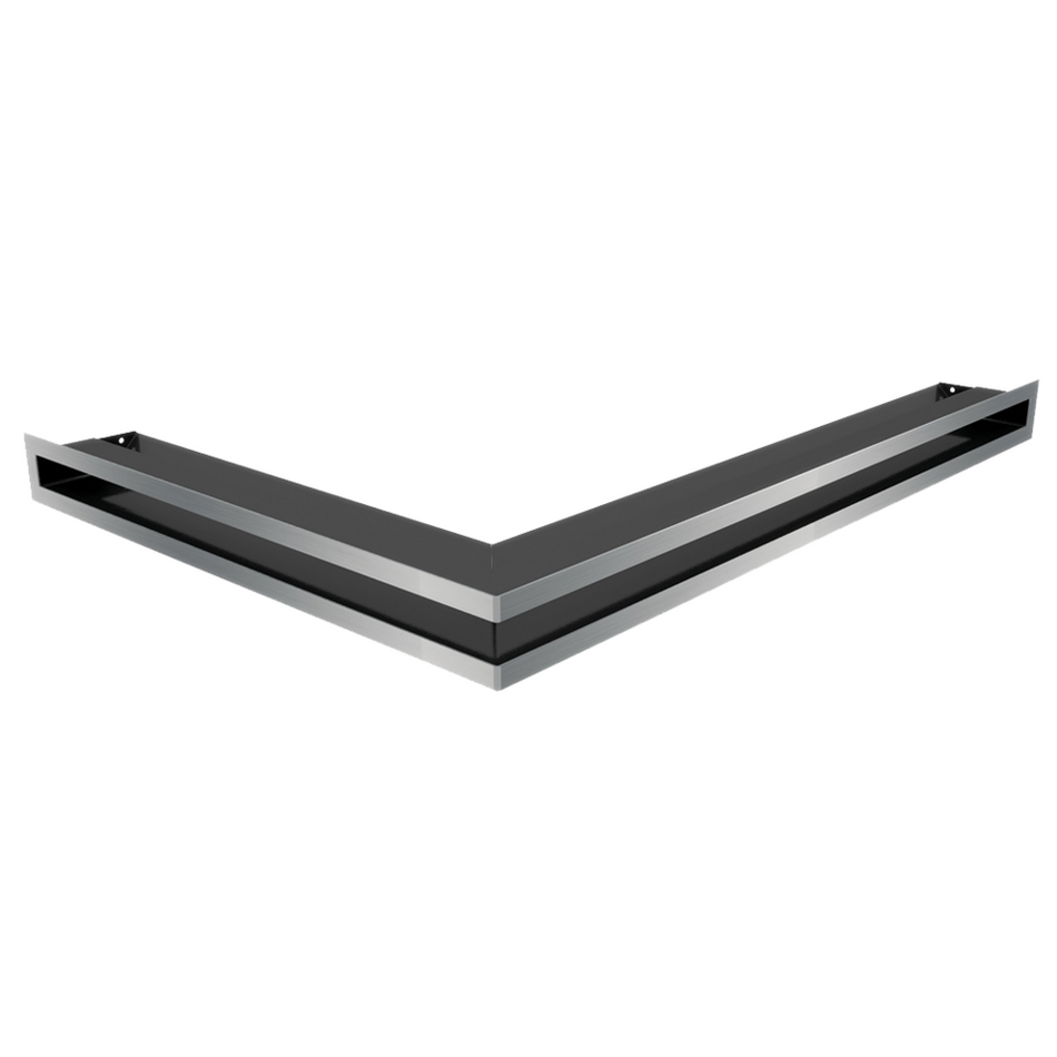 Kratki Eckluftleiste 45S rechts | 547x766 mm Winkel x 60 mm | geschliffen