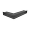 Kratki Eckluftleiste 45S rechts | 400x600 mm Winkel x 90 mm | graphit
