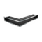 Kratki Eckluftleiste 45S rechts | 400x600 mm Winkel x 90 mm | geschliffen