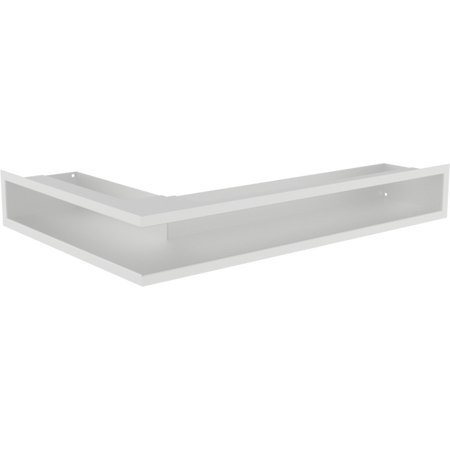 Kratki Eckluftleiste rechts | 600x400mm Winkel x 90mm | weiß 