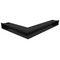 Kratki Eckluftleiste 45S rechts | 547x766 mm Winkel x 90 mm | schwarz