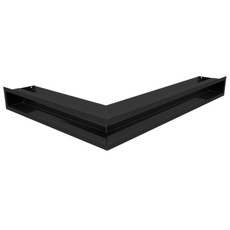 Kratki Eckluftleiste 45S rechts | 547x766 mm Winkel x 90 mm | schwarz