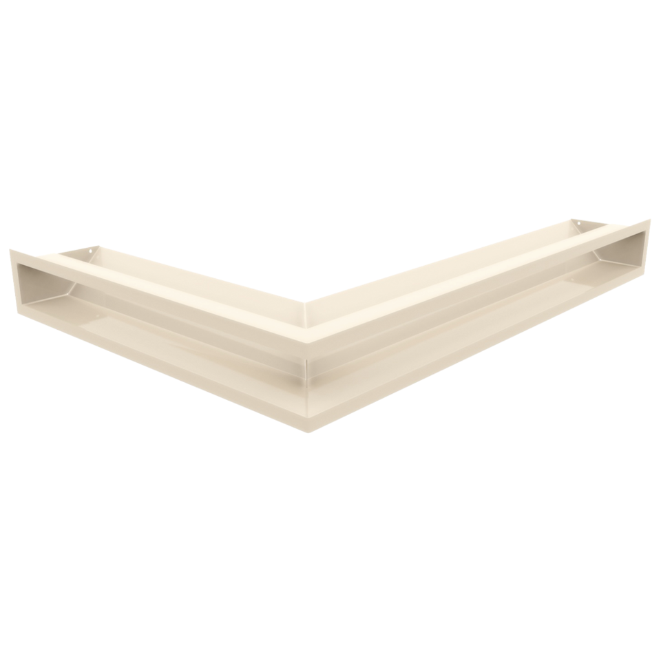 Kratki Eckluftleiste 45S rechts | 547x766 mm Winkel x 90 mm | creme