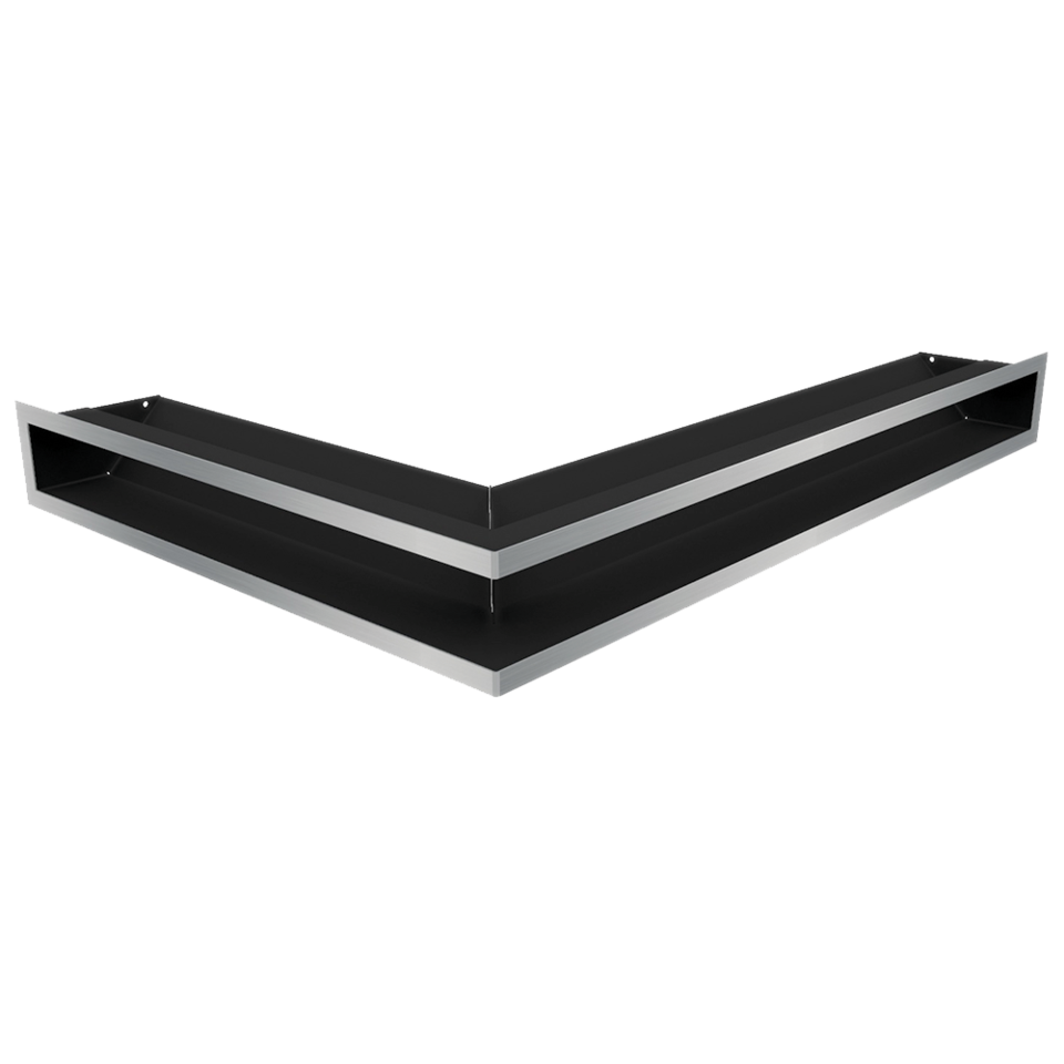 Kratki Eckluftleiste 45S rechts | 547x766 mm Winkel x 90 mm | geschliffen