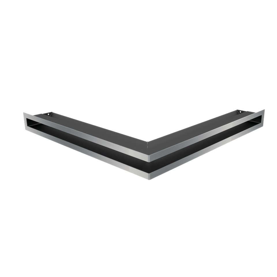 Kratki Eckluftleiste 45S | 560x560 mm Winkel x 60 mm | geschliffen
