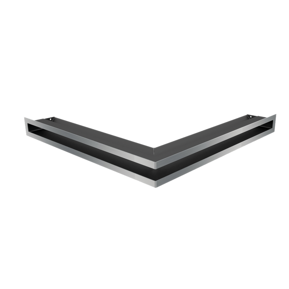 Kratki Eckluftleiste 45S | 560x560 mm Winkel x 60 mm | geschliffen