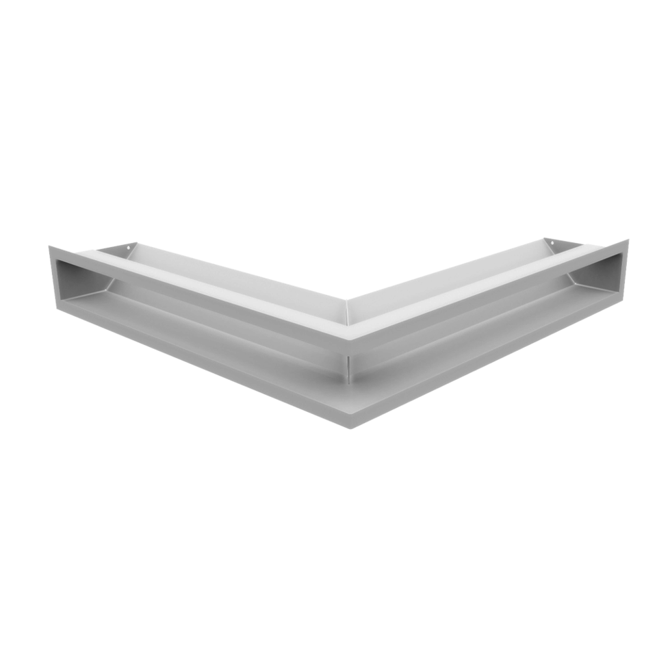 Kratki Eckluftleiste 45S | 560x560 mm Winkel x 90 mm | weiß