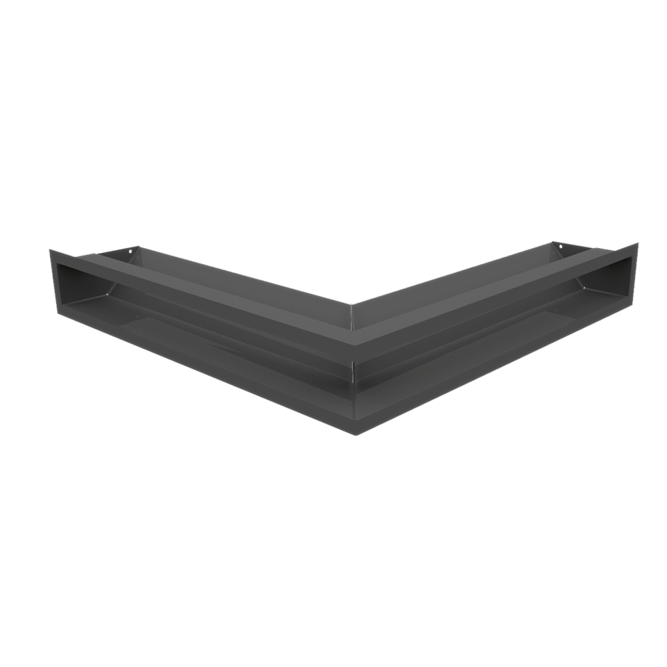 Kratki Eckluftleiste 45S | 560x560 mm Winkel x 90 mm | graphit