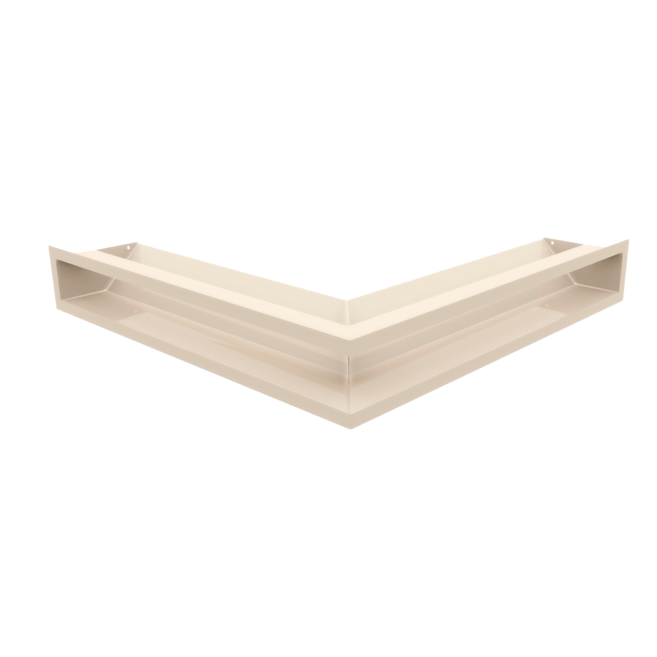 Kratki Eckluftleiste 45S | 560x560 mm Winkel x 90 mm | creme
