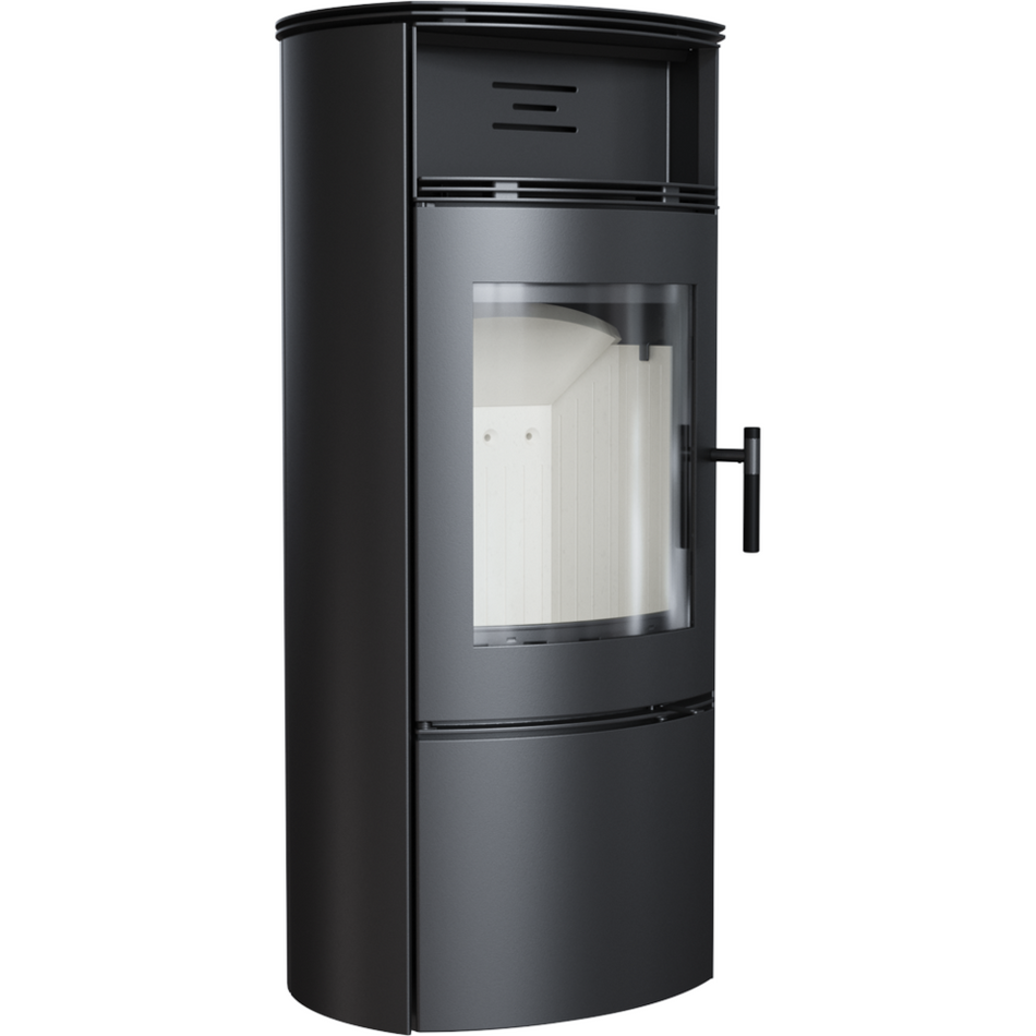 Kratki Kaminofen Falcon 9 W | mit Warmhaltefach | 10 kW | FALCON/W ➔ klimaworlv.com