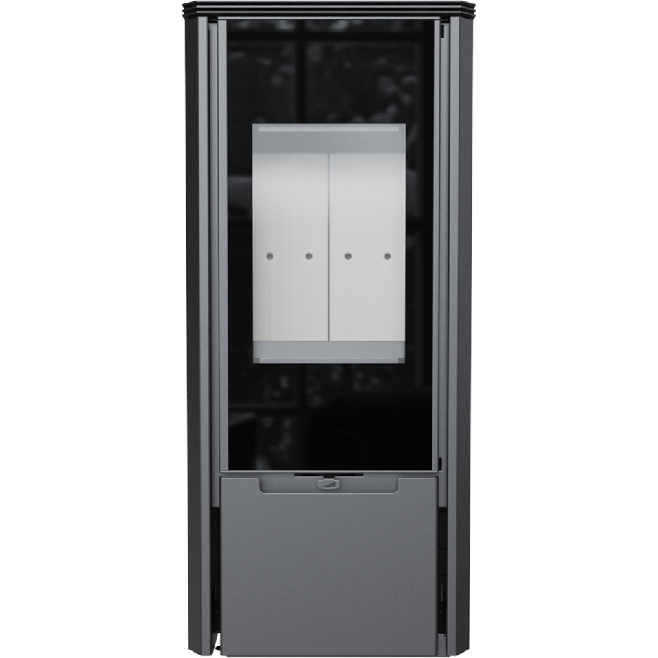 Kratki Kaminofen Koza Enyo | gerade Scheibe | mit Griffmulde | 6 kW 