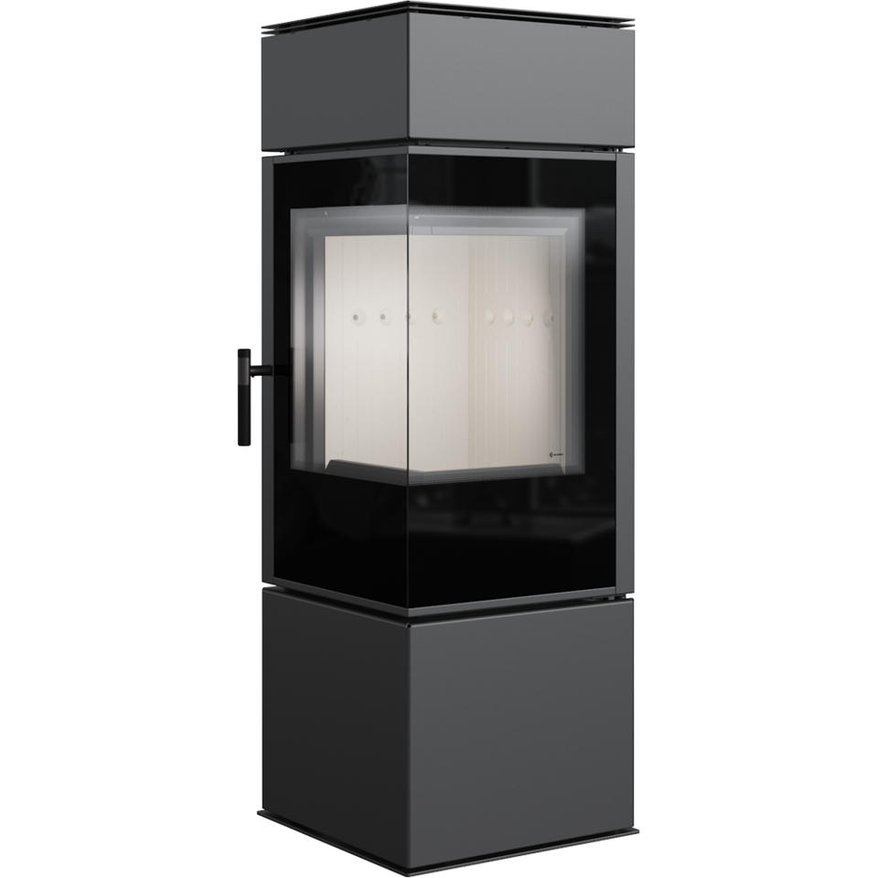 Kratki Kaminofen Thor 8 | Eckkamin - 2-seitig | 8 kW | THOR ➔ klimaworlv.com