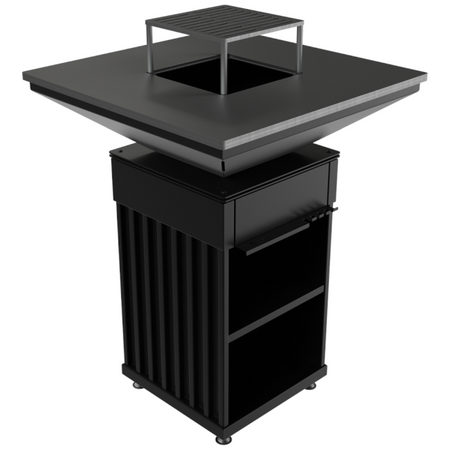 Kratki Grill / Feuerstelle Quadrum | vertikal| QUADRUM/BBQ/V ➔ klimaworlv.com