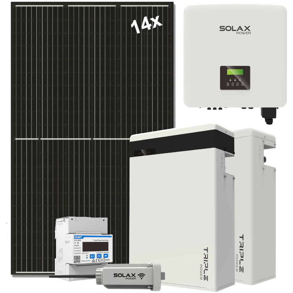 Solax Hybrid Solaranlage 5,3 kWp + T-BAT H 5.8 Stromspeicher | kompl. Set