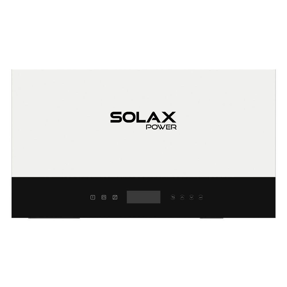 Weisser SolaX Wechselrichter X3-IES in Frontansicht | Klimaworld.com