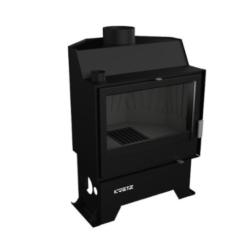 KRETZ | Kamineinsatz Z 303 | gerade Scheibe | Gusseisen Box | 10 kW ➔ klimaworlv.com