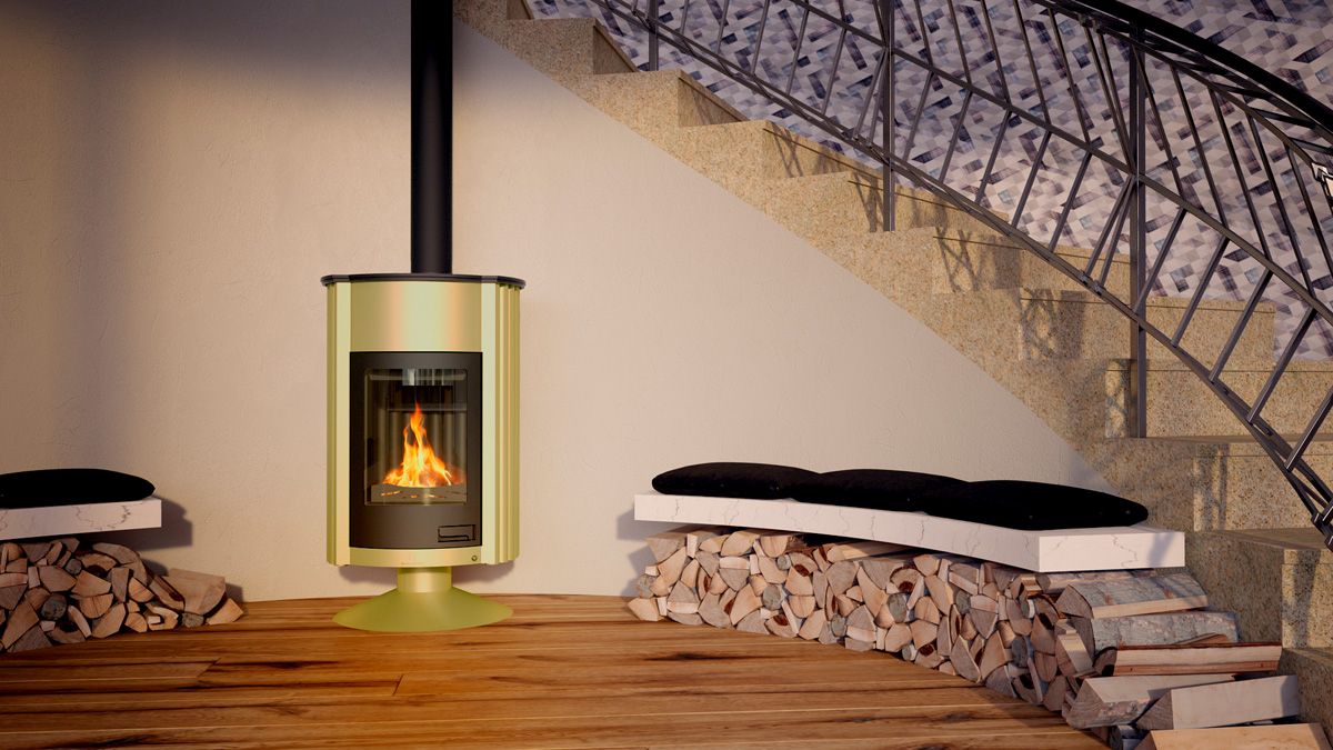HS Flamingo Warmluftofen Masterflamme Grande II, gruen, Ambiente | klimaworld.com