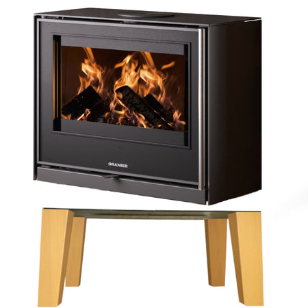 Oranier Kaminofen Ziva Cook Fuß-Set Buche beschichtet | klimaworld.com
