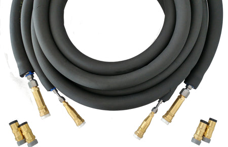 EasyQuick Isoliertes hochflexibles Edelstahl Flexrohr mit Schnellkupplungen 1/4x5/8 Zoll Zuschnitt