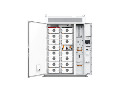 weißer Batterieschrank TRENE-P100B215 Ansicht offenerr Schrank | Klimaworld.com